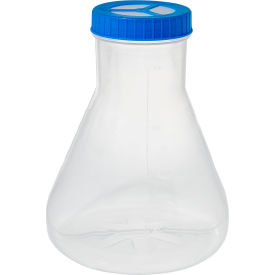 Bio 2.8L Erlenmeyer Flask/Fernbach w/Vent Cap, Baffled Bottom, Styrene Butadiene, Sterile view 2