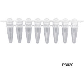 MTC BIO INC P3020 MTC™ Bio PureAmp™ 8 Strips PCR Tube with Separated Domed Caps, 120 Pack image.