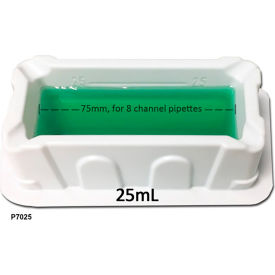 MTC BIO INC P7025 MTC™ Bio ASPIR-8™ Reservoir For 8 Channel Pipettes, 25 ml, Non Sterile, 100 Pack image.