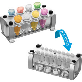 MTC Bio Reversible Rack for 1.5/2mL Microtubes or 0.1/0.2mL PCR Tubes Silver 