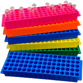 MTC BIO INC R1040 MTC™ Bio Fraction Collector Tube Rack For 1.5 ml/2 ml Tubes, 80 Place, Assorted, 5 Pack image.