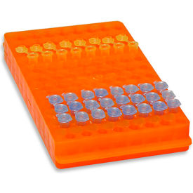 MTC BIO INC R1050 MTC™ Bio Reversible Racks For 1.5/2.0 ml or 0.5 ml Tubes, 96 Place, Orange, 5 Pack image.