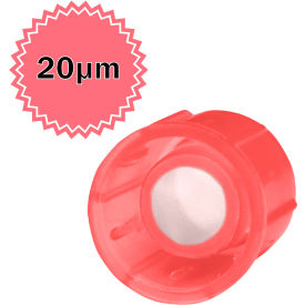 MTC Bio Cap for 12 x 75mm FlowTubes w/20m Strainer Mesh Red 500/Pack 
