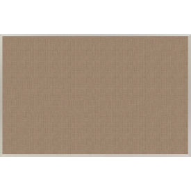 Marsh Industries, Inc AB410-1400-0035 Marsh Industries Burlap Tackboard W/ Aluminum Trim, 120"W x 48"H, Earth image.