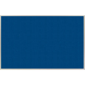 Marsh Industries, Inc AB412-1400-0036 Marsh Industries Burlap Tackboard W/ Aluminum Trim, 144"W x 48" H, Sapphire image.