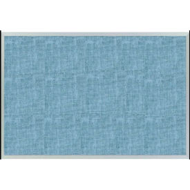 Marsh Industries, Inc AF412-1400-0015 Marsh Industries Vinyl Tackboard W/ Aluminum Trim, 144"W x 48"H, Sky Blue image.