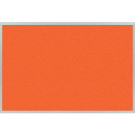 Marsh Industries, Inc AP408-1400-2211 Marsh Industries Plas Cork Tackboard W/ Aluminum Trim, 96"W X 48"H, Tangerine Zest image.