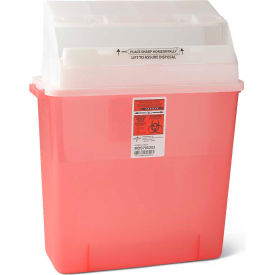 Medline Industries, Inc MDS705203 Medline® MDS705203 Biohazard Patient Room Sharps Containers, Red, 3 Gallon, 12/Case image.
