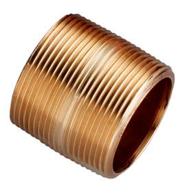 1/8 In. X Close Lead Free Red Brass Pipe Nipple - 140 PSI - Domestic 