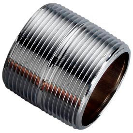 Chrome Plated Brass Schedule 40 Nipple 1/8 X Close Npt Male view 2