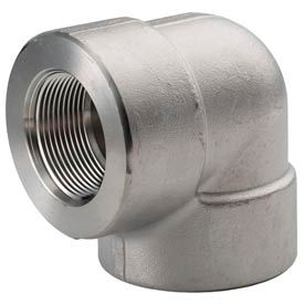 Merit Brass Company 3401D-08 Ss 304/304l Forged Pipe Fitting 1/2" 90 Degree Elbow Npt Female image.