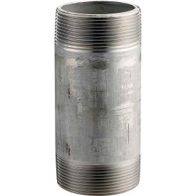 Merit Brass Company 4008-200 1/2 In. X 2 In. 304 Stainless Steel Pipe Nipple - 16168 PSI - Sch. 40 - Domestic image.