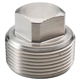 Ss 316 Barstock Square Head Plug 1/8" Npt Male 