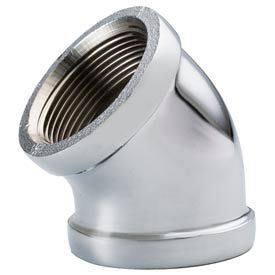 Chrome Plated Brass Pipe Fitting 1-1/4 45 Degree Elbow Npt Female 