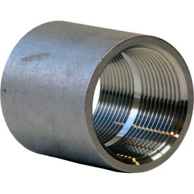 Merit Brass Company K411-08 1/2 In. 304 Stainless Steel Coupling - FNPT - Class 150 - 300 PSI - Import image.
