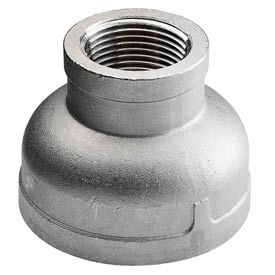 Merit Brass Company K412-6432 Iso Ss 304 Cast Pipe Fitting Reducing Coupling 4" X 2" Npt Female image.