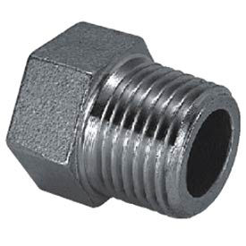 Merit Brass Company K417H-02 Iso Ss 304 Cast Pipe Fitting Hex Head Plug 1/8" Npt Male image.