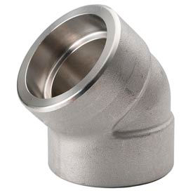 Ss 304/304l Forged Pipe Fitting 1-1/2" 45 Degree Elbow Socket Weld view 2