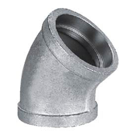Mss Ss 316 Cast Pipe Fitting 45 Degree Elbow 1-1/2" Socket Weld Female view 2