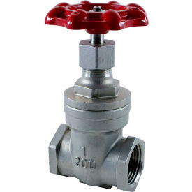 Merit Brass Company VGT102-08 1/2 In. Stainless Steel Gate Valve - 200 PSI image.