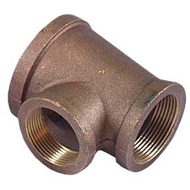 Brass 125 Lb Lead Free Fitting 1" X 1" X 1/2" Reducing Tee Npt Female 