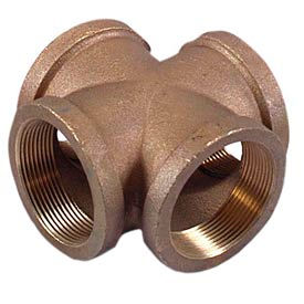 Brass 125 Lb Lead Free Fitting 3/4" Cross Npt Female view 2