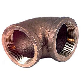 Brass 250 Lb Lead Free Fitting 3/8" 90 Degree Elbow Npt Female view 2