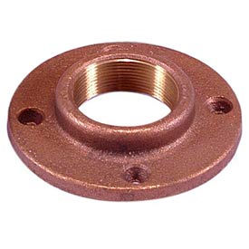 Brass 150 Lb Lead Free Fitting 1-1/4" Threaded Companion Flange NPT Female view 2