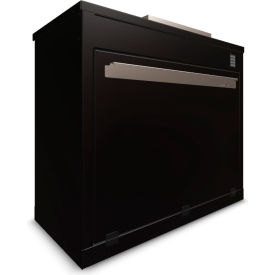 MB Sentinel™ XL48 Box Sentinel Front Loader Solar Powered Cabinet 26""W x 50""Dx 44""H Black