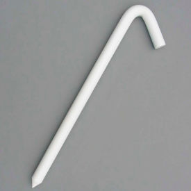 Cutshaw Industries 62512BWH 12" Hook Stake, Bright White image.