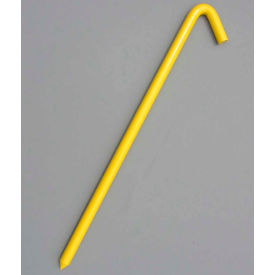 Cutshaw Industries 62518BYL 18" Hook Stake, Yellow image.