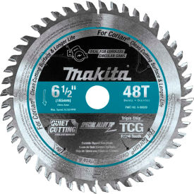 Makita Usa A-98809 Makita® Carbide-Tipped Cordless Plunge Saw Blade, Corian®, 6-1/2"Dia, 48 TPI image.