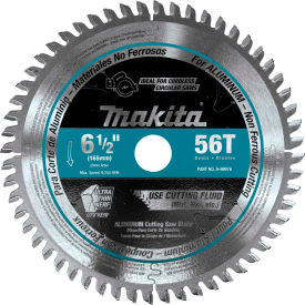 Makita Usa A-99976 Makita® Carbide-Tipped Cordless Plunge Saw Blade, Aluminum, 6-1/2"Dia, 56 TPI image.