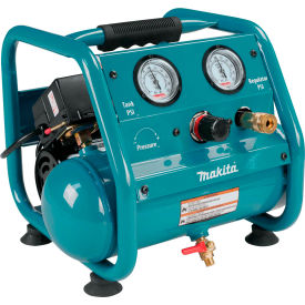 Makita Usa AC001 Makita® AC001, Portable Electric Air Compressor, 0.17 HP, 1 Gallon, Hot Dog, 0.45 CFM image.