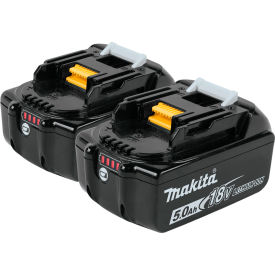 Makita Usa BL1850B-2 Makita® BL1850B-2 18V Li-Ion LXT Battery 5Ah Extended Capacity 2Pk image.