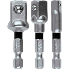Makita Usa E-01600 Makita® Impact XPS™ Square 2" Socket Adapter Set, 1/4", 3/8" and 1/2", Retention Ball-3/Pk image.