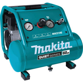Makita Usa MAC210Q Makita® Quiet Electric Air Compressor, Oil Free, 1 HP, 2 Gallon Capacity, 2 CFM image.