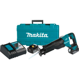 Makita Usa XRJ05T Makita® LXT® Cordless Recipro Saw Kit, 5.0Ah, Lithium-Ion, 18V, Brushless, 0-2300/3000 RPM image.
