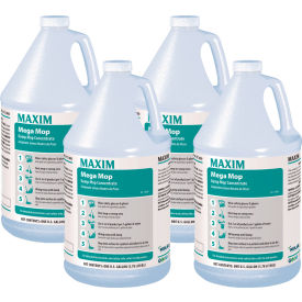 Maxim® Mega Mop Damp Mop Concentrate Lemon Scent Gallon Bottle 4/Case