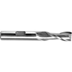 Melin Tool Company A-1212-L-TiCN 3/8" Dia., 3/8" Shank, 1-1/2" LOC, 3-1/4" OAL, 2 Flute Cobalt Single End Mill, TiCN image.
