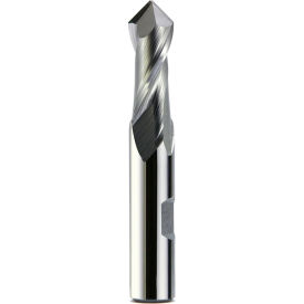 Melin Tool Company A-2424-DP 3/4" Dia., 3/4" Shank, 1-11/16" LOC, 3-15/16" OAL, 2 Flute 90° Cobalt Drill Mill, Uncoated image.