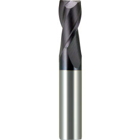 Melin Tool Company AMG-1212-L-AlTiN 3/8" Dia., 3/8" Shank, 1-1/8" LOC, 3" OAL, 2 Flute Solid Carbide Single End Mill, AlTiN image.