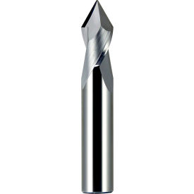 Melin Tool Company AMG-404-DP-TiCN 1/8" Dia., 1/8" Shank, 1/2" LOC, 1-1/2" OAL, 2 Flute 90° Solid Carbide Drill Mill, TiCN image.