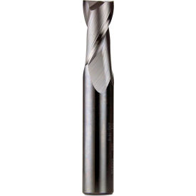 12mm Dia., 12mm Shank, 25mm LOC, 76mm OAL, 2 Flute Solid Carbide Single End Mill, Uncoated