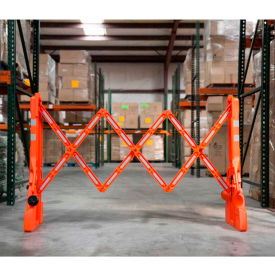 Mlr International MG-CONNECTOR Multi-Gate Expandable Portable Barricade, Orange & White, With Connector image.