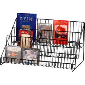 Marv-O-Lus 3-Step Shelf Display, 3 Step Design, Black, 61