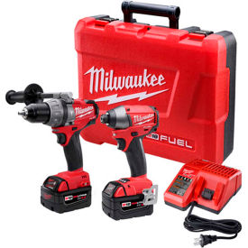 Milwaukee Electric Tool Corp. 3697-22 Milwaukee 2997-22 M18 FUEL Li-Ion Cordless Brushless Hammer Drill/Impact Driver 2-Tool Combo Kit image.