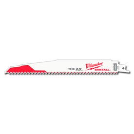 Milwaukee Electric Tool Corp. 48-00-5026 Milwaukee® 48-00-5026 9" 5 TPI The Ax™ SAWZALL® Blade (5 Pack) image.
