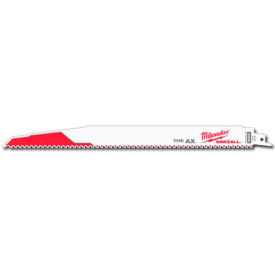 Milwaukee Electric Tool Corp. 48-00-8027 Milwaukee® 48-00-8027 12" 5 TPI The Ax™ SAWZALL® Blade (25 Pack) image.