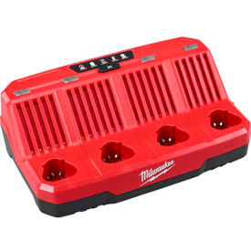 Milwaukee Electric Tool Corp. 48-59-1204 Milwaukee® 48-59-1204 M12™ Four Bay Sequential Charger image.